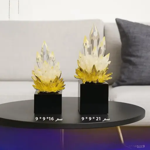 طقم تحف من الكرستال عدد 2 