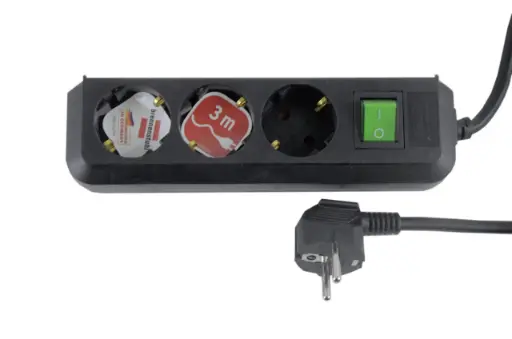وصلة كهرباء بمدخل ألماني - Power Extension with German Plug