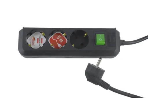 وصلة كهرباء بمدخل ألماني - Power Extension with German Plug