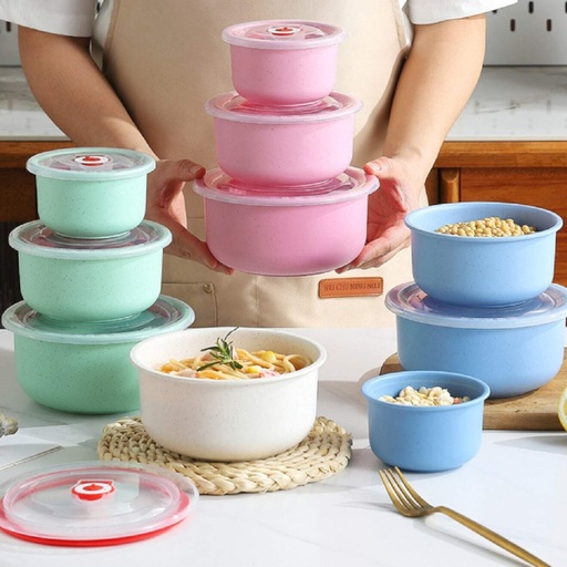 طقم حافظات طعام متينة القوام ومحكمة الاغلاق