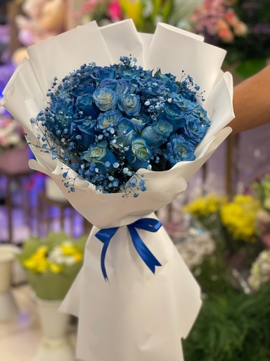 باقة ورد جوري بالون مميزه وشكل جذاب 